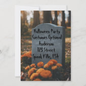 Gepersonaliseerde Halloween Gravestone Kaart (Voorkant)
