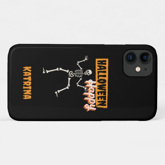Gepersonaliseerde Halloween Happy Phone Case (Achterkant (horizontaal))