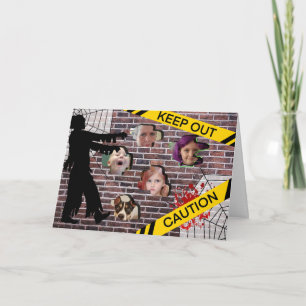 Gepersonaliseerde Halloween Kaart met familie foto