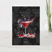 Gepersonaliseerde Halloween Kaart – Spooky & Witch (Achterkant)