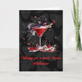 Gepersonaliseerde Halloween Kaart – Spooky & Witch (Voorkant)
