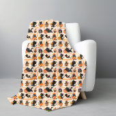 Gepersonaliseerde Halloween Kattendeken – Schattig Fleece Deken