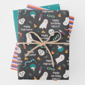 Gepersonaliseerde Halloween Kinder Inpakpapier Vel (In situ)