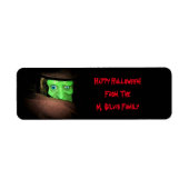 Gepersonaliseerde Halloween Labels Stickers (Voorkant)