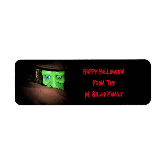 Gepersonaliseerde Halloween Labels Stickers (Voorkant)