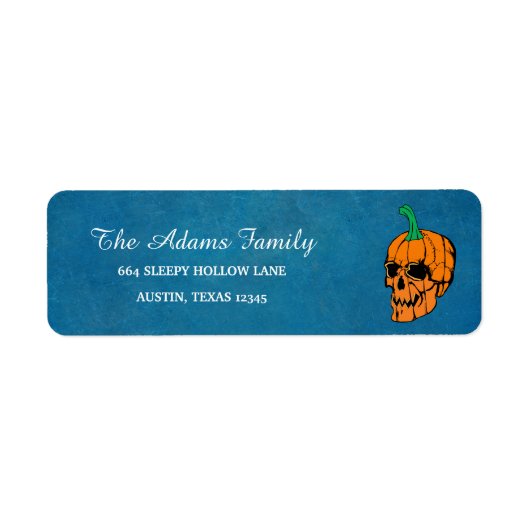 Gepersonaliseerde Halloween Little Pumpkin Etiket (Voorkant)