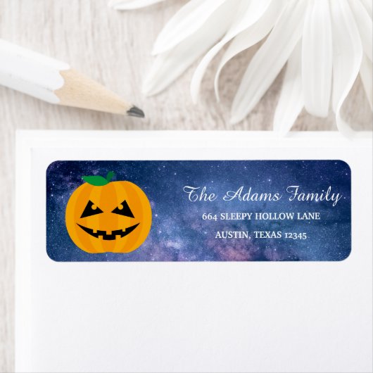 Gepersonaliseerde Halloween Little Pumpkin Etiket (Insitu)