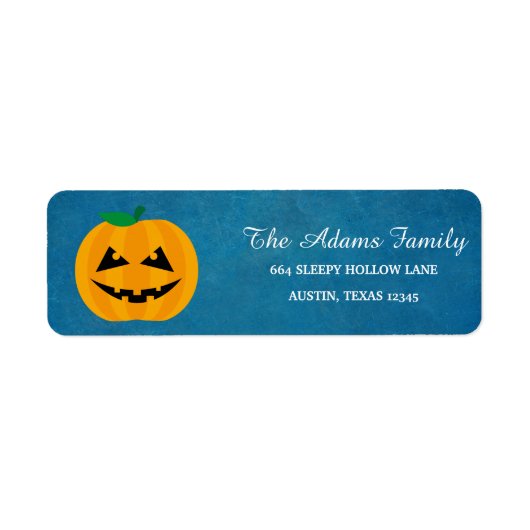 Gepersonaliseerde Halloween Little Pumpkin Etiket (Voorkant)