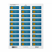 Gepersonaliseerde Halloween Little Pumpkin Etiket (Full Sheet)