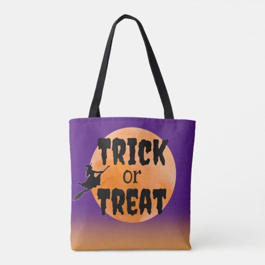 Gepersonaliseerde Halloween Loot Trick-or-Treat Tote Bag (Achterkant)