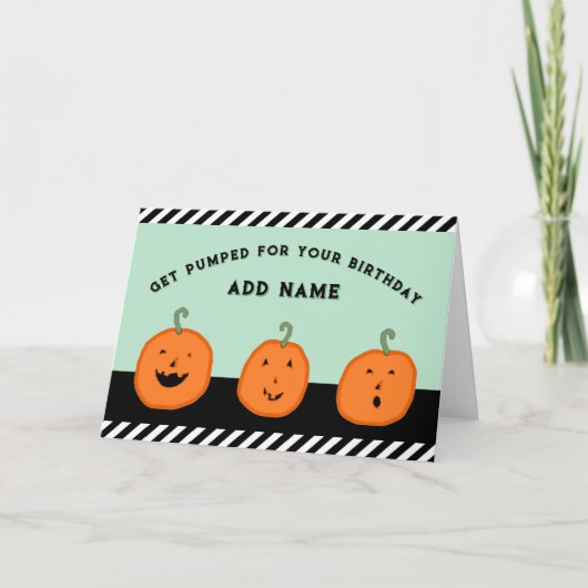 Gepersonaliseerde Halloween Oktochtdag Kaart (Voorkant)