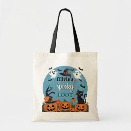 Gepersonaliseerde Halloween - Olivia's Spooky Loot Tote Bag