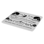 Gepersonaliseerde Halloween Ouija Snijplank (Hoek)