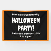 Gepersonaliseerde Halloween Party Banner (Horizontaal)