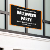 Gepersonaliseerde Halloween Party Banner (Buitenkant Gebouw)
