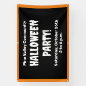 Gepersonaliseerde Halloween Party Banner (Verticaal)