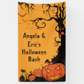 Gepersonaliseerde Halloween Party Banner (Verticaal)
