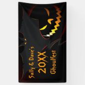 Gepersonaliseerde Halloween Party Banner Bat Lante (Verticaal)