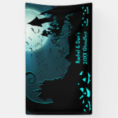 Gepersonaliseerde Halloween Party Banner Haunted H (Verticaal)