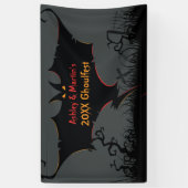 Gepersonaliseerde Halloween Party Banner Scary (Verticaal)
