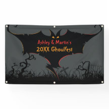 Gepersonaliseerde Halloween Party Banner Scary