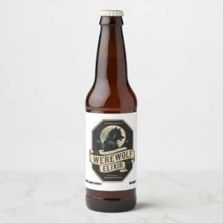 Gepersonaliseerde Halloween Party Drank-Weerwolven Bier Etiket