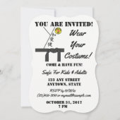 Gepersonaliseerde halloween Party Karate Costume Kaart (Voorkant)