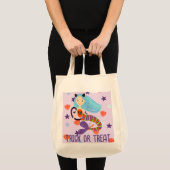 Gepersonaliseerde Halloween Pastel Zeemeermin Kat Tote Bag (Voorkant (product))
