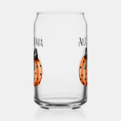 Gepersonaliseerde Halloween pompoen boog Blikvorm Glas (Rechts)