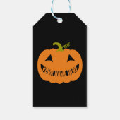 Gepersonaliseerde Halloween Pumpkin Cadeaulabel (Achterkant)