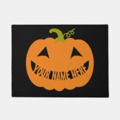 Gepersonaliseerde Halloween Pumpkin Deurmat (Voorkant)