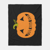 Gepersonaliseerde Halloween Pumpkin Fleece Deken (Voorkant)