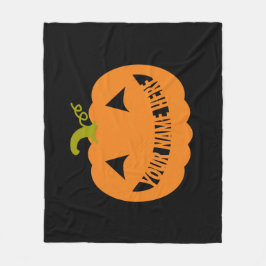Gepersonaliseerde Halloween Pumpkin Fleece Deken