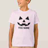 Gepersonaliseerde Halloween Pumpkin Jack o lantaar T-shirt (Voorkant)