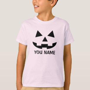 Gepersonaliseerde Halloween Pumpkin Jack o lantaar T-shirt