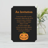 Gepersonaliseerde Halloween Pumpkin Kaart (Staand voorkant)
