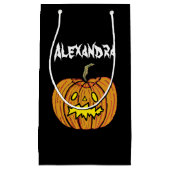 Gepersonaliseerde Halloween Pumpkin Klein Cadeauzakje (Voorkant)