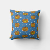 Gepersonaliseerde Halloween Pumpkin Throw Kussen (Voorkant)