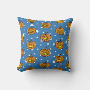 Gepersonaliseerde Halloween Pumpkin Throw Kussen