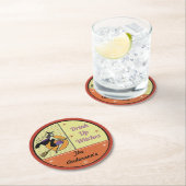 Gepersonaliseerde  Halloween Ronde Kartonnen Onderzetter (Insitu)