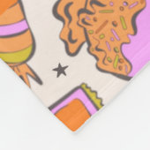 Gepersonaliseerde Halloween Snoep Retro Groovy Dek Fleece Deken (Hoek)