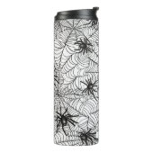 Gepersonaliseerde Halloween Spin Web Thermische Tu Thermosbeker (Gedraaid links)