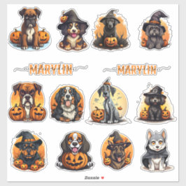 GEPERSONALISEERDE HALLOWEEN STICKERS VOOR HONDENOU