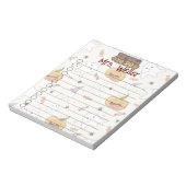 Gepersonaliseerde Halloween thema pompoen, geest Notitieblok (Linkerzijde)