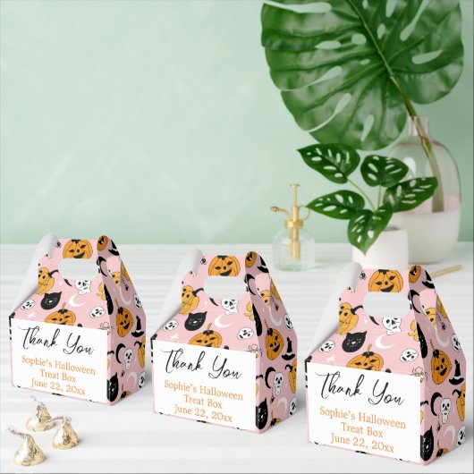 Gepersonaliseerde Halloween traktatie/gunst/gesche Bedankdoosjes (Meervoudige)