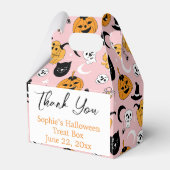 Gepersonaliseerde Halloween traktatie/gunst/gesche Bedankdoosjes (Voorkant Zijde)