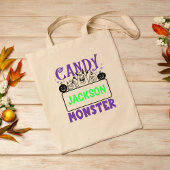 Gepersonaliseerde Halloween Trick or treat Goodie Tote Bag