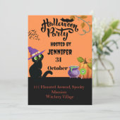 Gepersonaliseerde Halloween uitnodigingen Kaart (Staand voorkant)