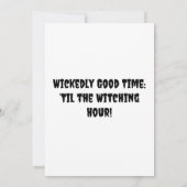 Gepersonaliseerde Halloween uitnodigingen Kaart (Achterkant)