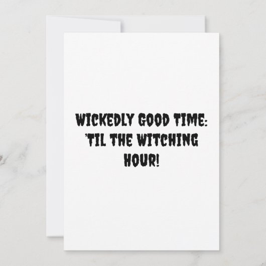 Gepersonaliseerde Halloween uitnodigingen Kaart (Achterkant)